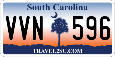 SC license plate VVN596