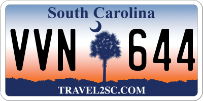 SC license plate VVN644