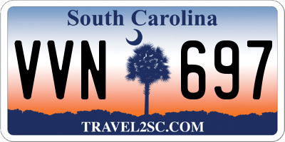 SC license plate VVN697