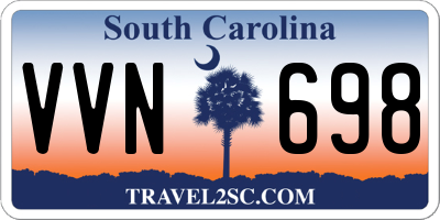 SC license plate VVN698