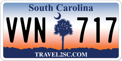 SC license plate VVN717