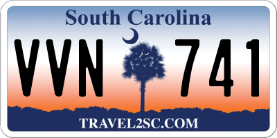 SC license plate VVN741