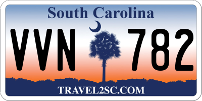 SC license plate VVN782