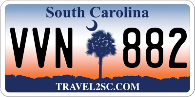 SC license plate VVN882