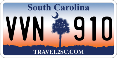 SC license plate VVN910