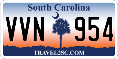 SC license plate VVN954