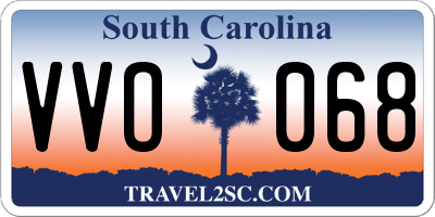 SC license plate VVO068