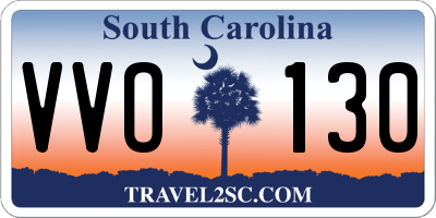 SC license plate VVO130
