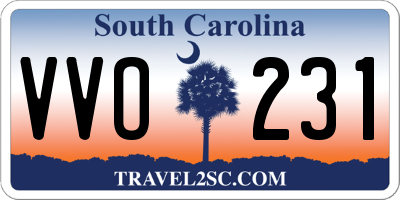 SC license plate VVO231