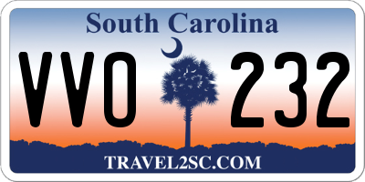 SC license plate VVO232