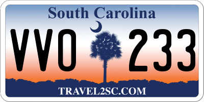 SC license plate VVO233