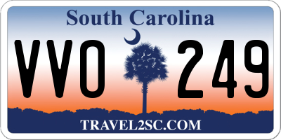 SC license plate VVO249