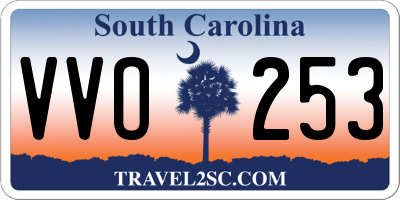 SC license plate VVO253