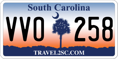 SC license plate VVO258
