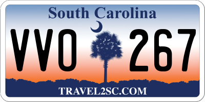 SC license plate VVO267