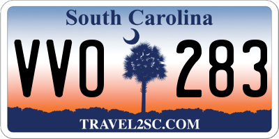 SC license plate VVO283