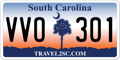 SC license plate VVO301