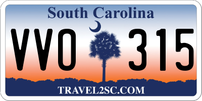 SC license plate VVO315