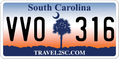 SC license plate VVO316