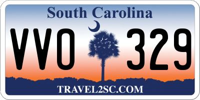 SC license plate VVO329