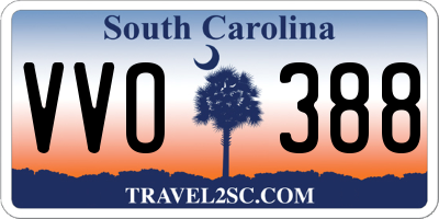 SC license plate VVO388