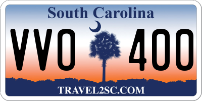 SC license plate VVO400