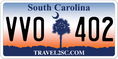 SC license plate VVO402