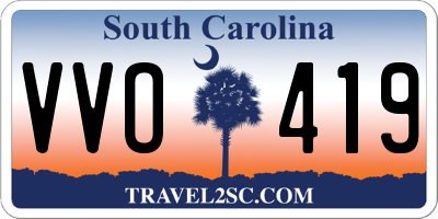 SC license plate VVO419
