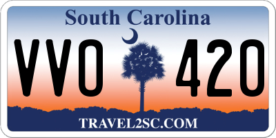 SC license plate VVO420