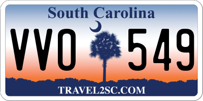 SC license plate VVO549