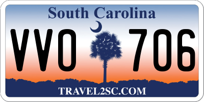 SC license plate VVO706