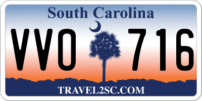 SC license plate VVO716