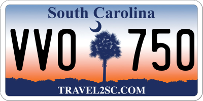 SC license plate VVO750