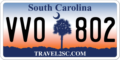 SC license plate VVO802
