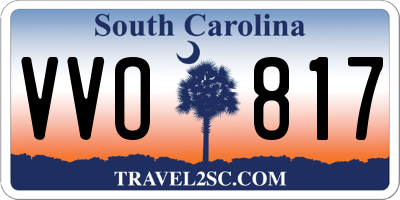 SC license plate VVO817
