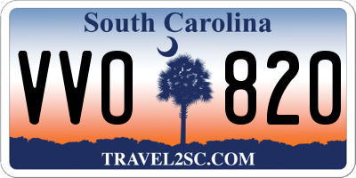 SC license plate VVO820