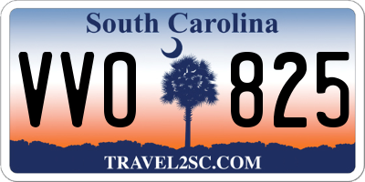 SC license plate VVO825