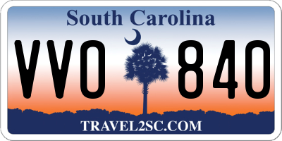 SC license plate VVO840