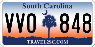 SC license plate VVO848