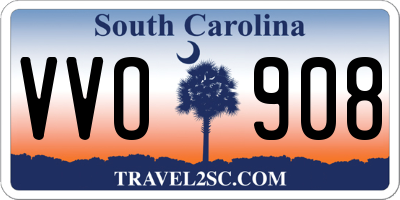 SC license plate VVO908
