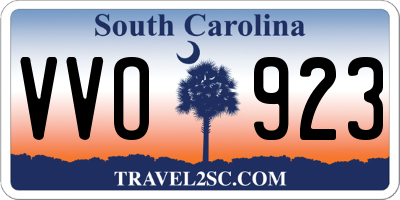 SC license plate VVO923