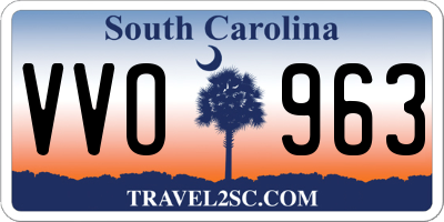 SC license plate VVO963