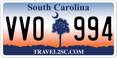 SC license plate VVO994