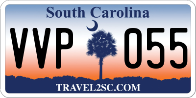 SC license plate VVP055