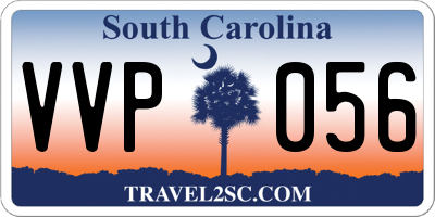 SC license plate VVP056