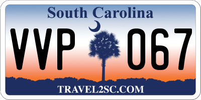 SC license plate VVP067