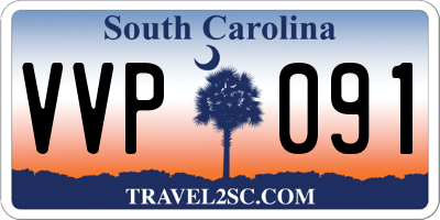 SC license plate VVP091