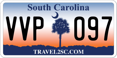 SC license plate VVP097