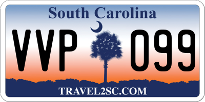 SC license plate VVP099