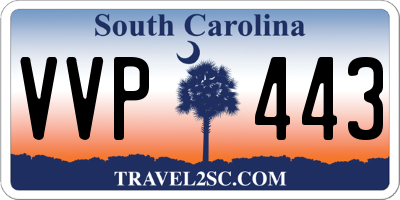 SC license plate VVP443